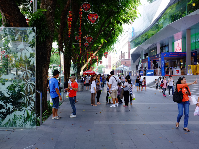 Улица Орчард Роуд в Сингапуре