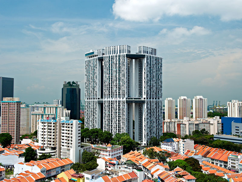 Pinnacle@Duxton - первое жилое здание в Сингапуре с высотными садами