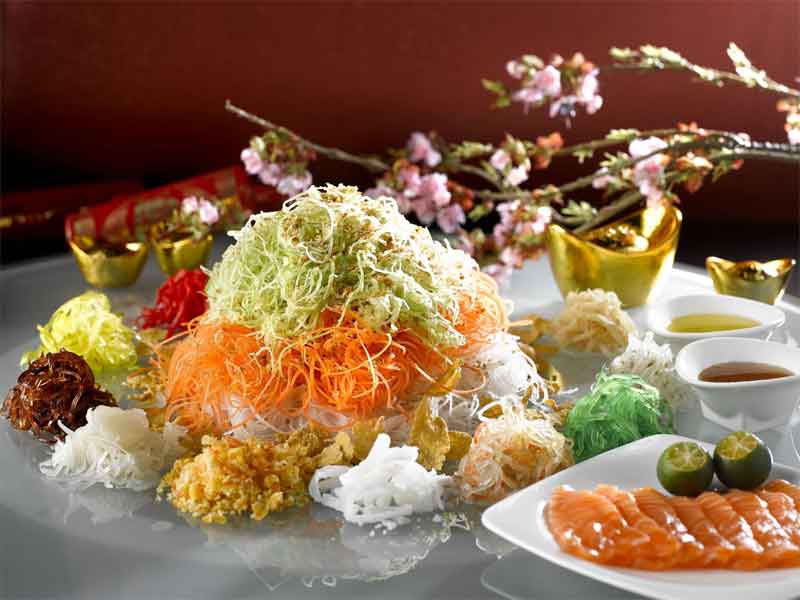 Блюдо ло хей традиционно подается во время празднования Китайского Нового года