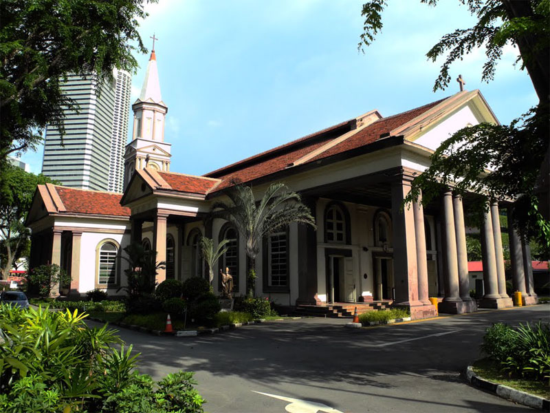 В Соборе Доброго Пастыря расположена сингапурская резиденция римского архиепископа