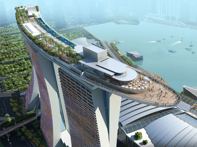 Развлекательный комплекс Marina Bay Sands® SkyPark в Сингапуре
